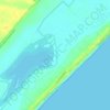 Flamingo Beach topographic map, elevation, terrain