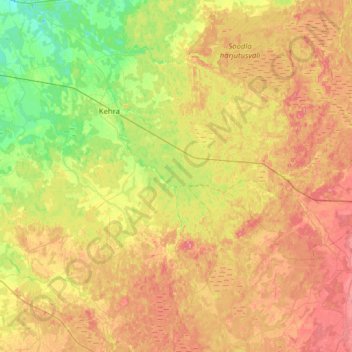 Anija vald topographic map, elevation, terrain