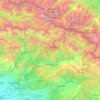 Racha-Lechkhumi and Lower Svaneti topographic map, elevation, terrain