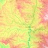 Alto Paraná topographic map, elevation, terrain