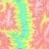叶枝镇 topographic map, elevation, terrain