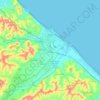 Fano topographic map, elevation, terrain