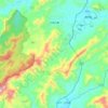 九连山镇 topographic map, elevation, terrain