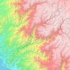 Rímac River topographic map, elevation, terrain