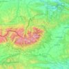 Tatry topographic map, elevation, terrain