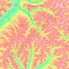 Troitska settlement hromada topographic map, elevation, terrain