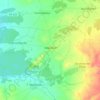 Aldea Real topographic map, elevation, terrain
