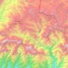 Manang topographic map, elevation, terrain