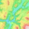 Bassignac topographic map, elevation, terrain