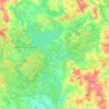 powiat piski topographic map, elevation, terrain