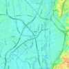 Misato topographic map, elevation, terrain