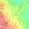 Mountain View County topographic map, elevation, terrain