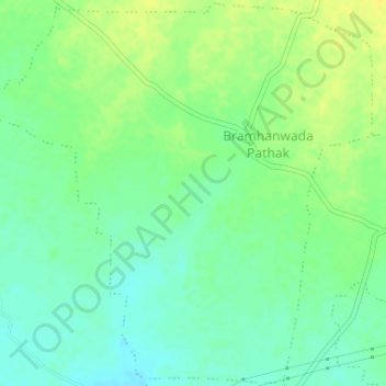 Bramhanwada Pathak topographic map, elevation, terrain