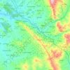 Bërzhitë topographic map, elevation, terrain