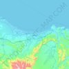 Muscat topographic map, elevation, terrain
