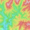 Big Cove Community topographic map, elevation, terrain