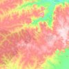 Coribe topographic map, elevation, terrain
