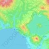 Abuta topographic map, elevation, terrain