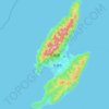 Sadogashima topographic map, elevation, terrain