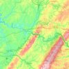 Conemaugh River topographic map, elevation, terrain