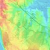Corroios topographic map, elevation, terrain