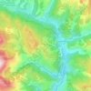 Sauze topographic map, elevation, terrain