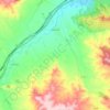 Botorrita topographic map, elevation, terrain