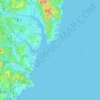 Dong-gu topographic map, elevation, terrain