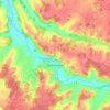 Chaumussay topographic map, elevation, terrain