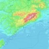 神戸市 topographic map, elevation, terrain