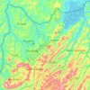 Kirundo topographic map, elevation, terrain