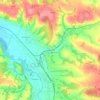 Stróże topographic map, elevation, terrain