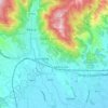 Uzzano topographic map, elevation, terrain