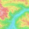 Mazzin topographic map, elevation, terrain