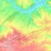 Verchocq topographic map, elevation, terrain