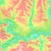 Лиманська міська громада topographic map, elevation, terrain