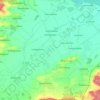 Königsmoos topographic map, elevation, terrain