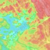 Three Mile Lake topographic map, elevation, terrain