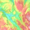 Tierzo topographic map, elevation, terrain