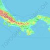 Panama topographic map, elevation, terrain