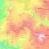 West Gojjam topographic map, elevation, terrain