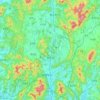Yangju topographic map, elevation, terrain