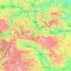 保康县 topographic map, elevation, terrain