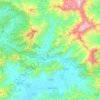 Curacaví topographic map, elevation, terrain