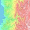 Provincia de Elqui topographic map, elevation, terrain