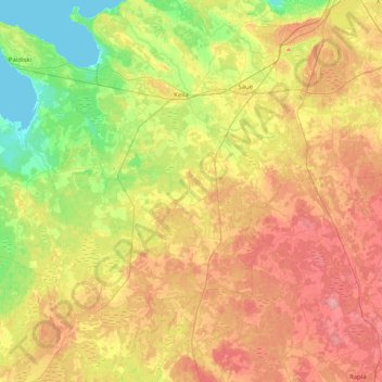 Saue vald topographic map, elevation, terrain