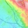 Oakland Casting Club pools topographic map, elevation, terrain