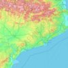 Català com a llengua pròpia a Catalunya topographic map, elevation, terrain