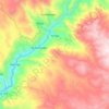 Yunga topographic map, elevation, terrain