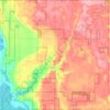 Platte Township topographic map, elevation, terrain